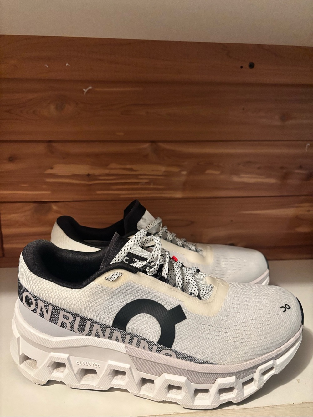 OnCloud Monsters women’s Running White and Black Cloudtec Athletic Sneakers